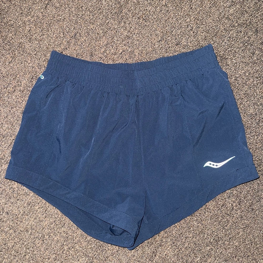 Saucony Women's Dark Navy Athletic Running Shorts